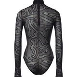 Body in tulle jacquard 6UJM70 6U715999 PUCCI 