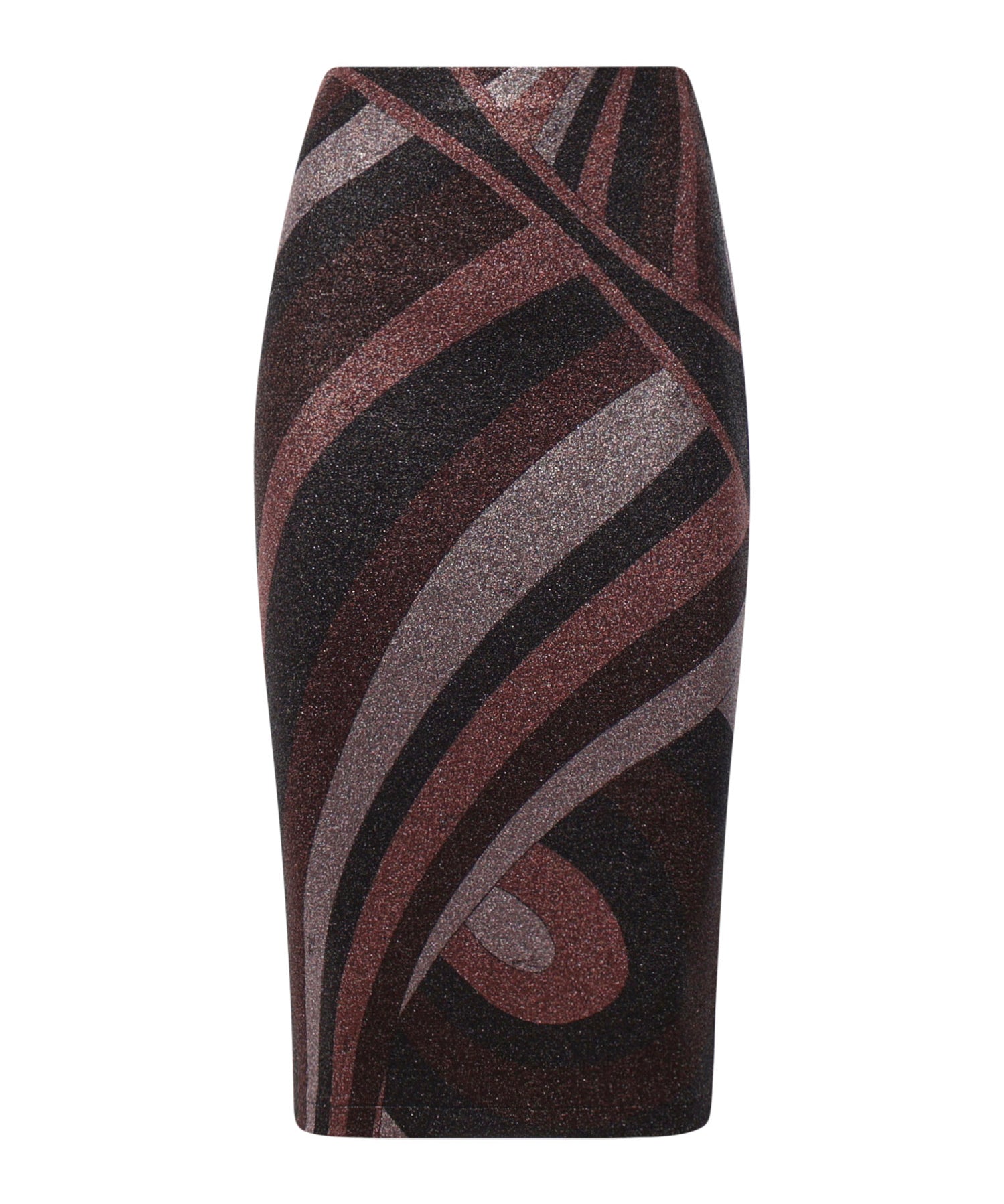 Gonna midi in jersey lurex con stampa Iride 6UJV10 6U867011 PUCCI 