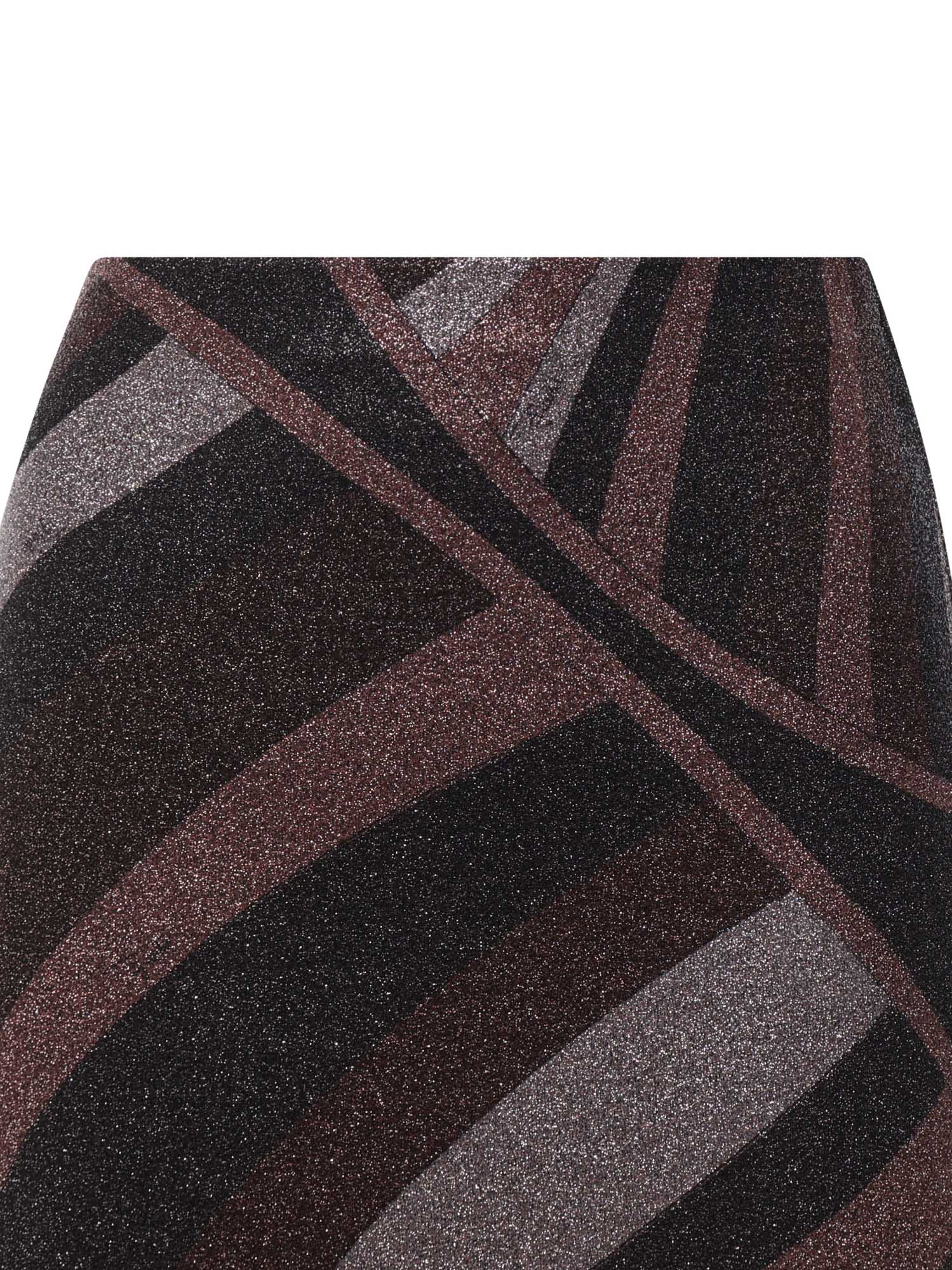 Gonna midi in jersey lurex con stampa Iride 6UJV10 6U867011 PUCCI 