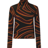 Pullover in lana con stampa Labirinto 6UKM73 6U960019 PUCCI 