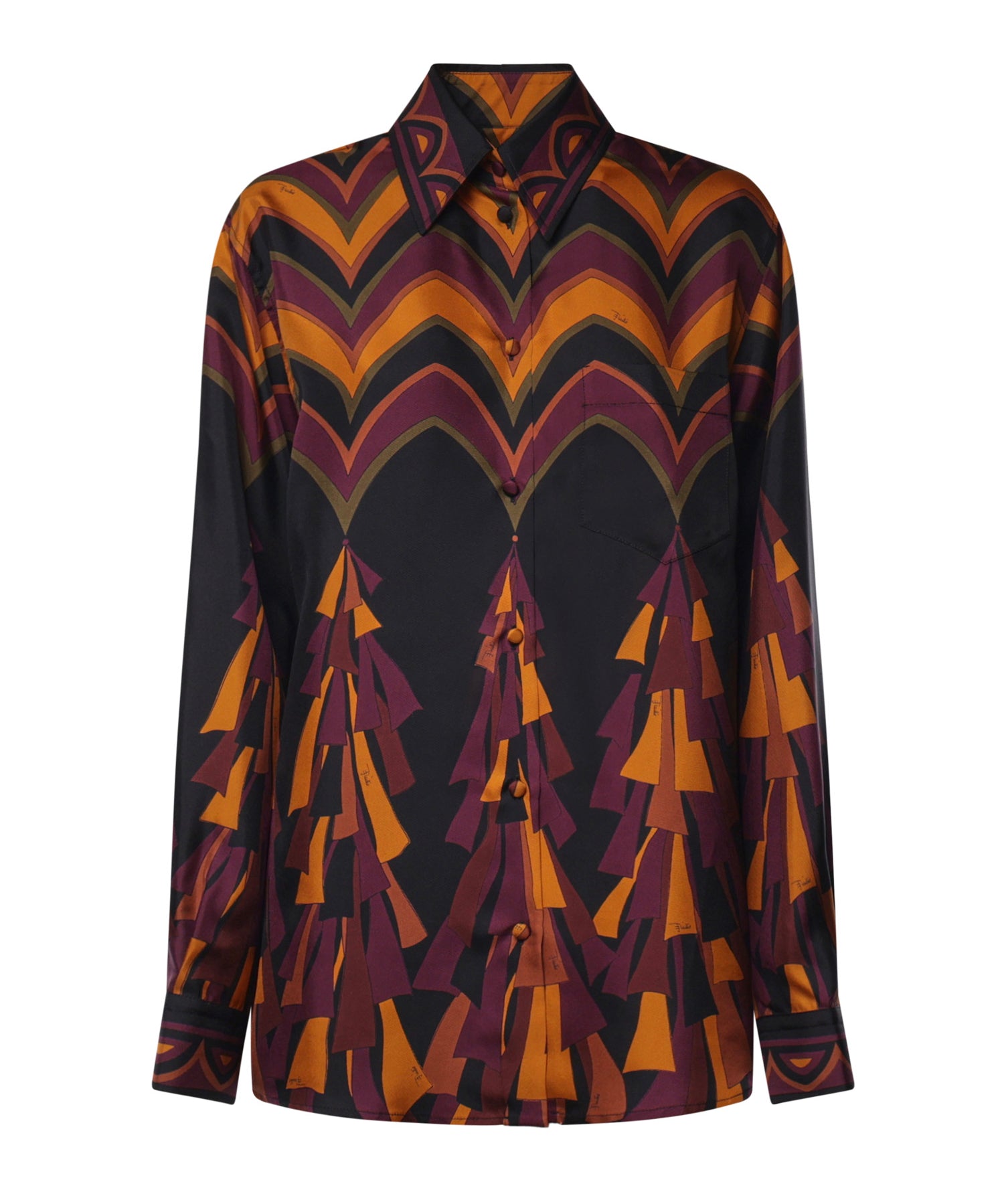 Camicia in seta stampa Baiadera<BR/> 6URJ10 6U841075 PUCCI 