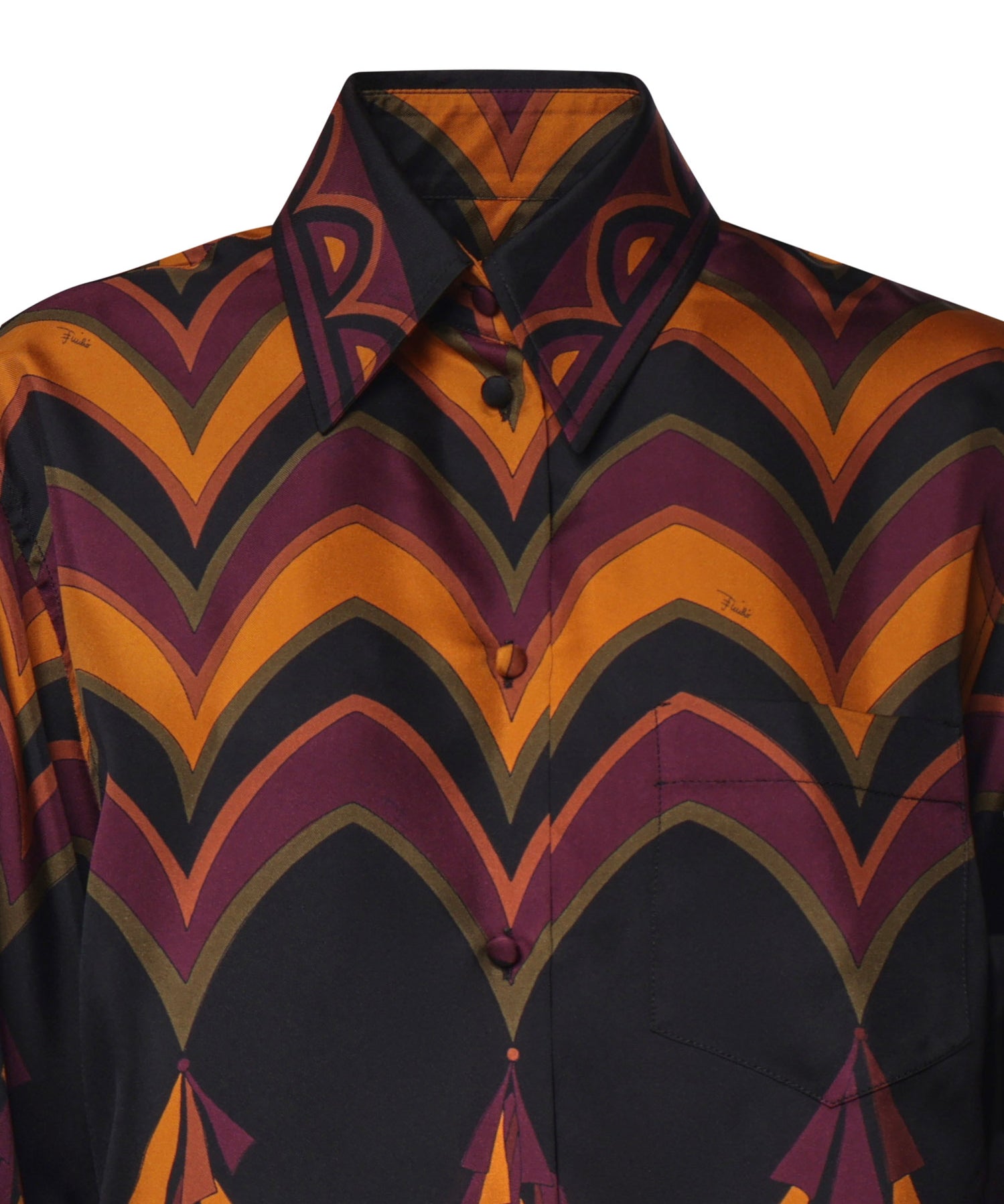 Camicia in seta stampa Baiadera<BR/> 6URJ10 6U841075 PUCCI 