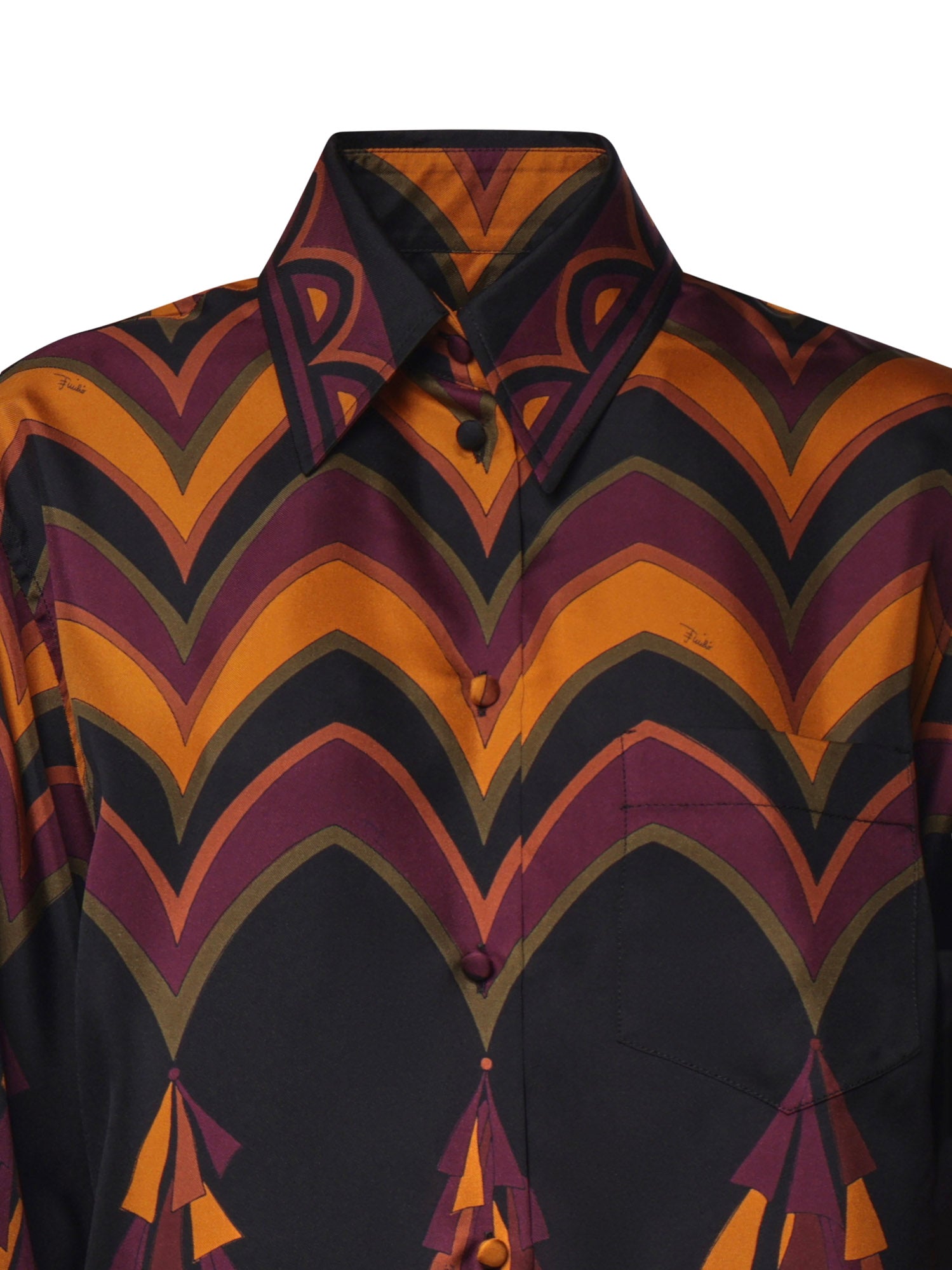 Camicia in seta stampa Baiadera<BR/> 6URJ10 6U841075 PUCCI 