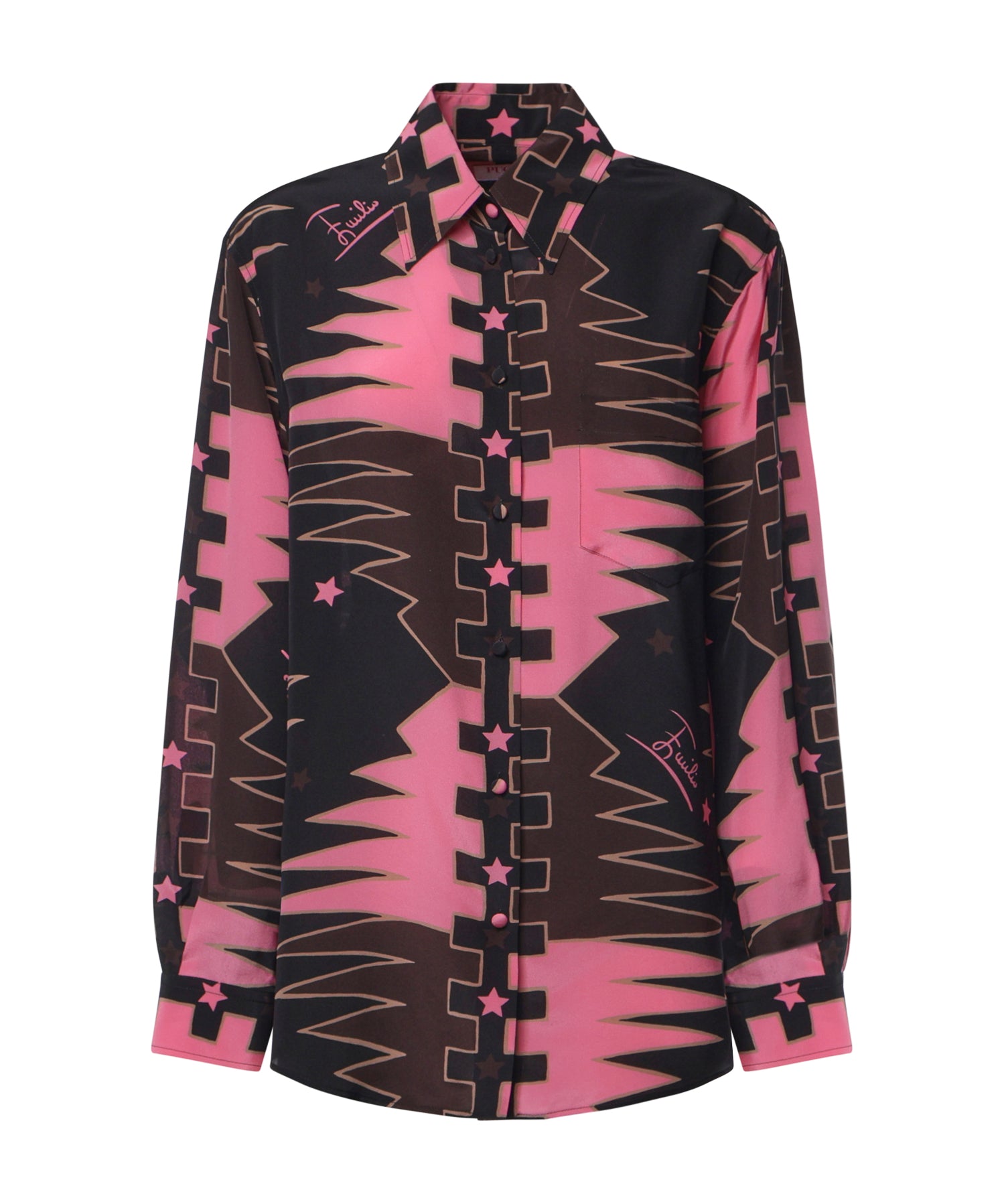 Camicia in seta con stampa Valdimontone 6URJ12 6U823050 PUCCI 
