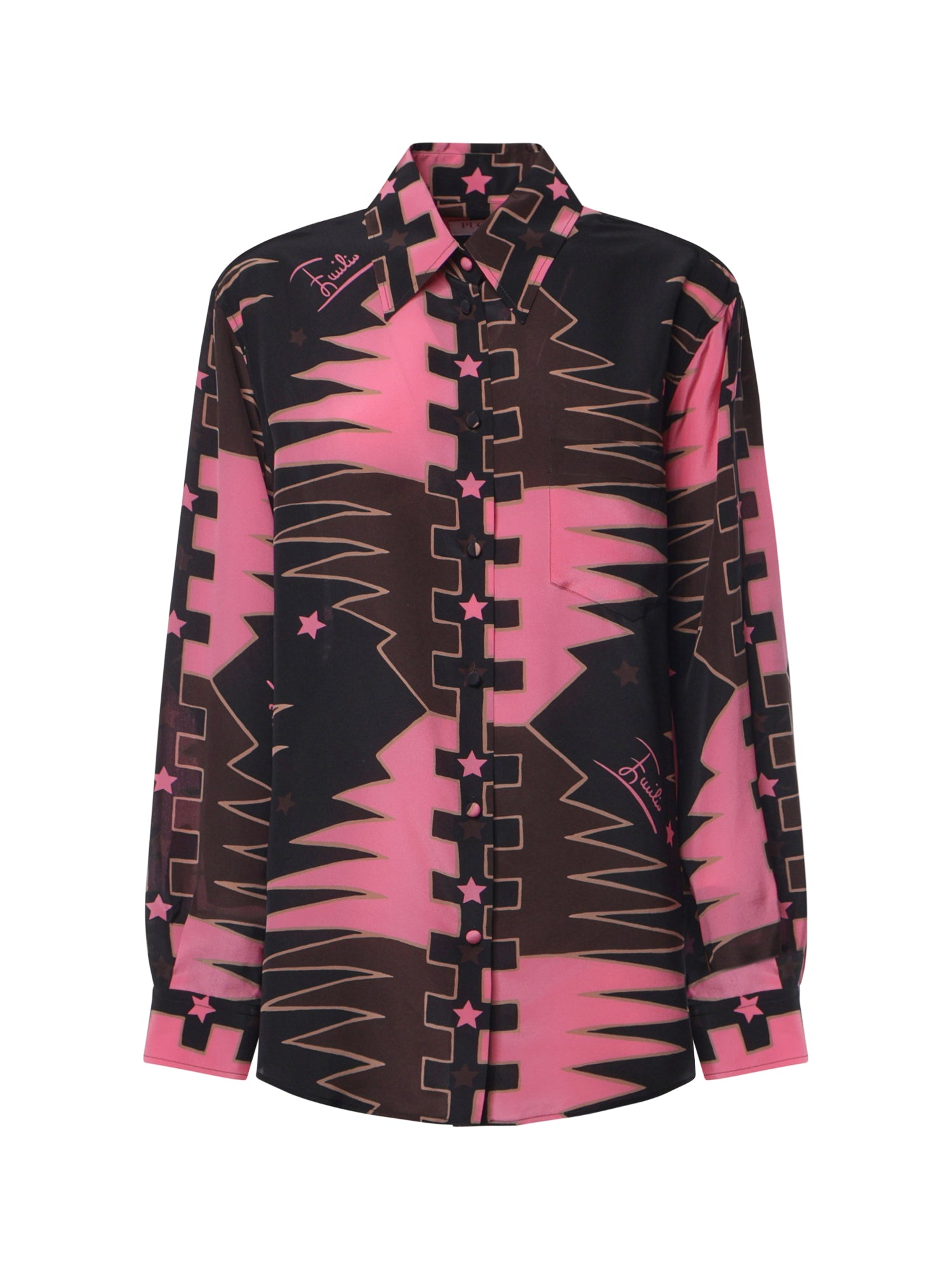 Camicia in seta con stampa Valdimontone 6URJ12 6U823050 PUCCI 