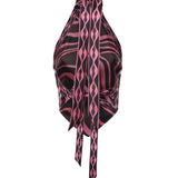 Top foulard in seta con stampa Labirinto 6URM20 6U741018 PUCCI 