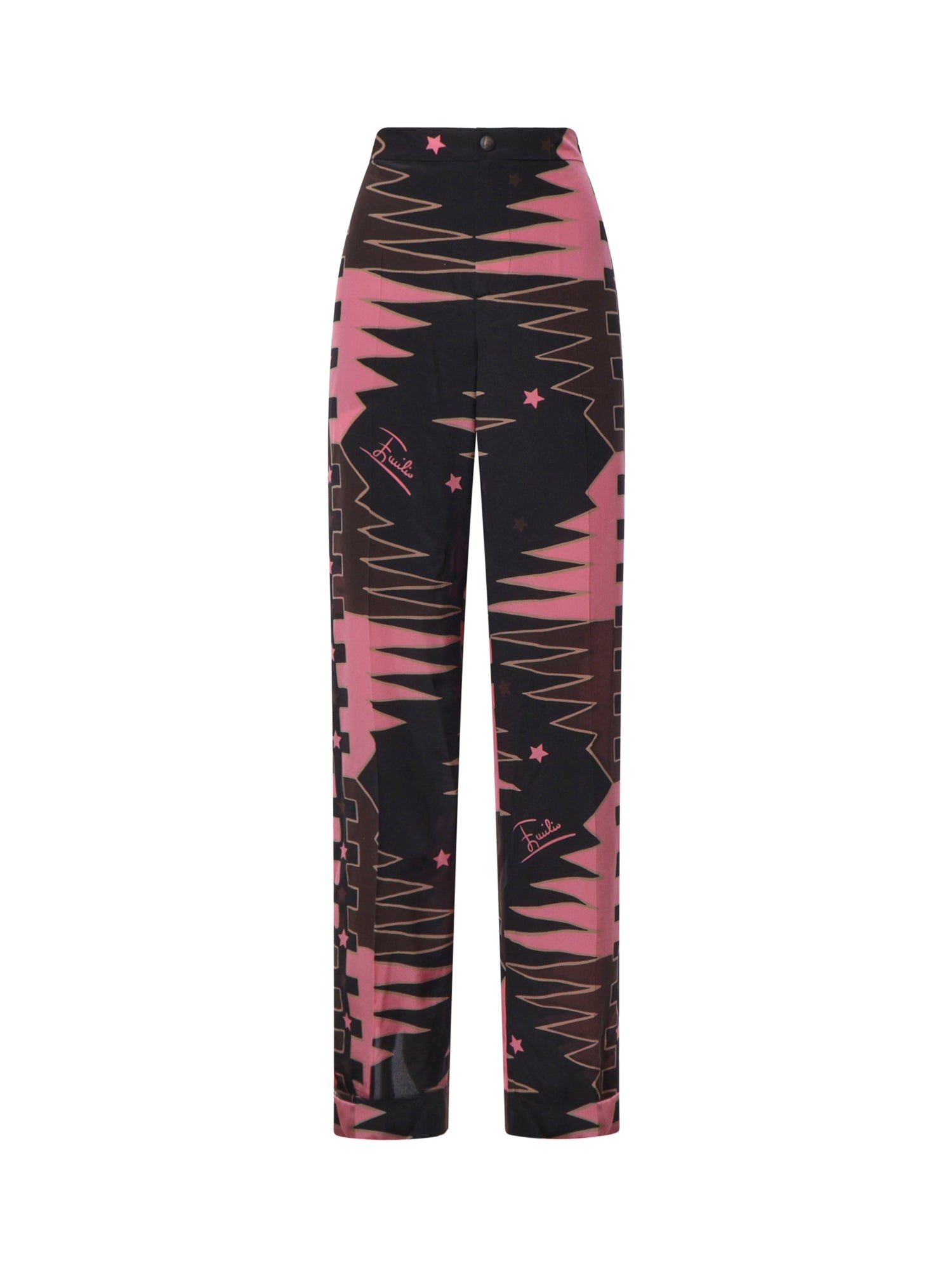 Pantalone in seta con stampa Valdimontone 6URT11 6U823050 PUCCI 