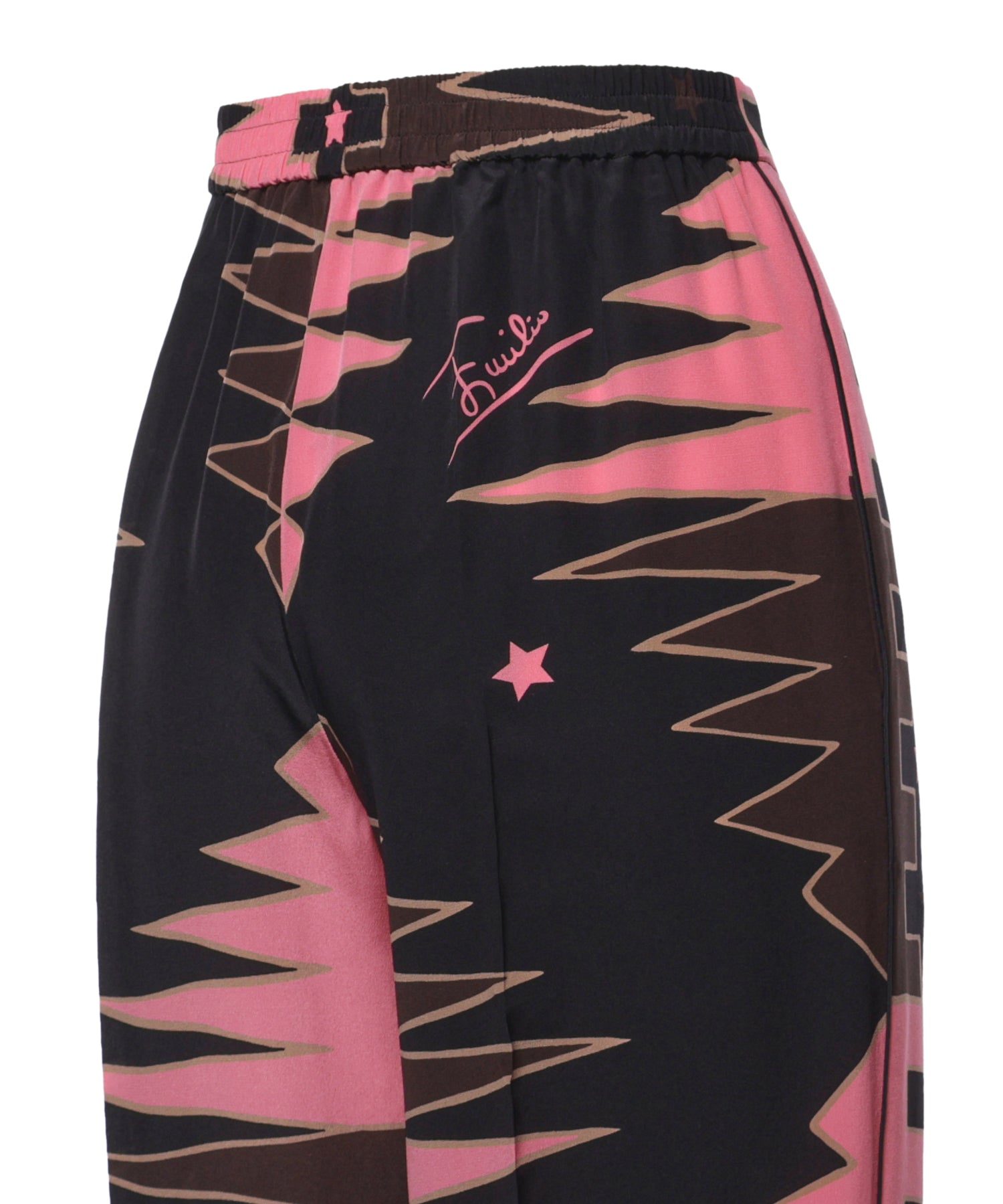 Pantalone in seta con stampa Valdimontone 6URT11 6U823050 PUCCI 