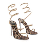 Sandali Cleo Animalier con strass C12899 105R001Y450 RENÉ CAOVILLA 