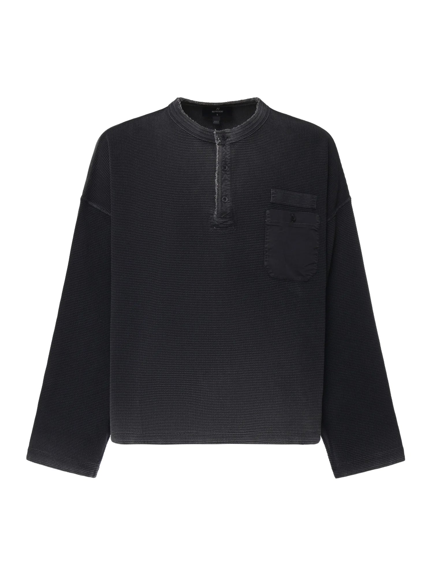 T-shirt Henley in cotone MLM100907 06 REPRESENT 