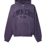 Felpa Owners con zip in cotone<BR/> OCM100071 43 REPRESENT 