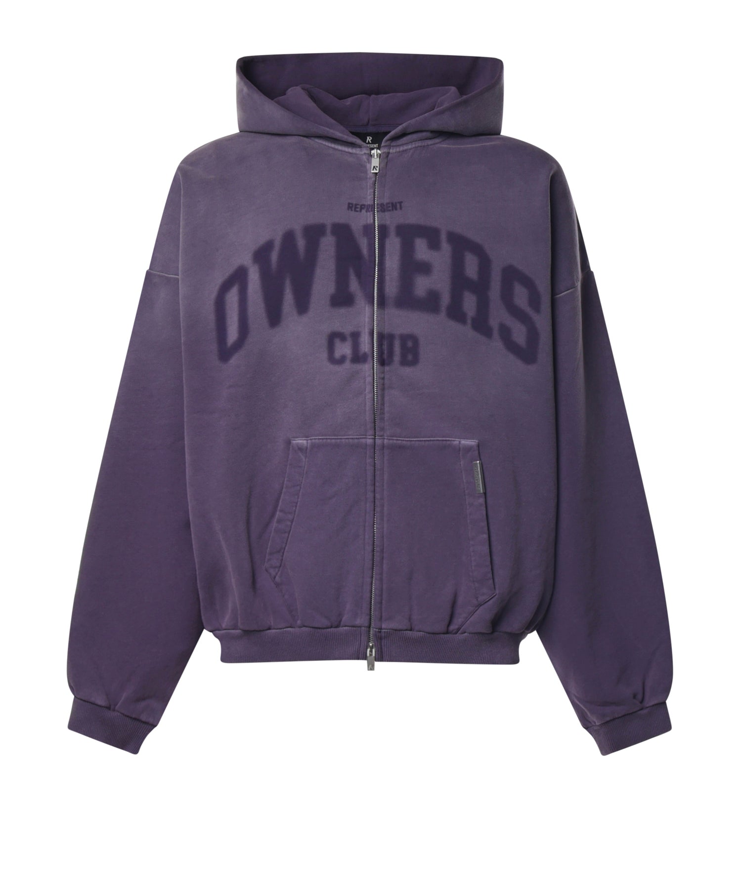 Felpa Owners con zip in cotone<BR/> OCM100071 43 REPRESENT 