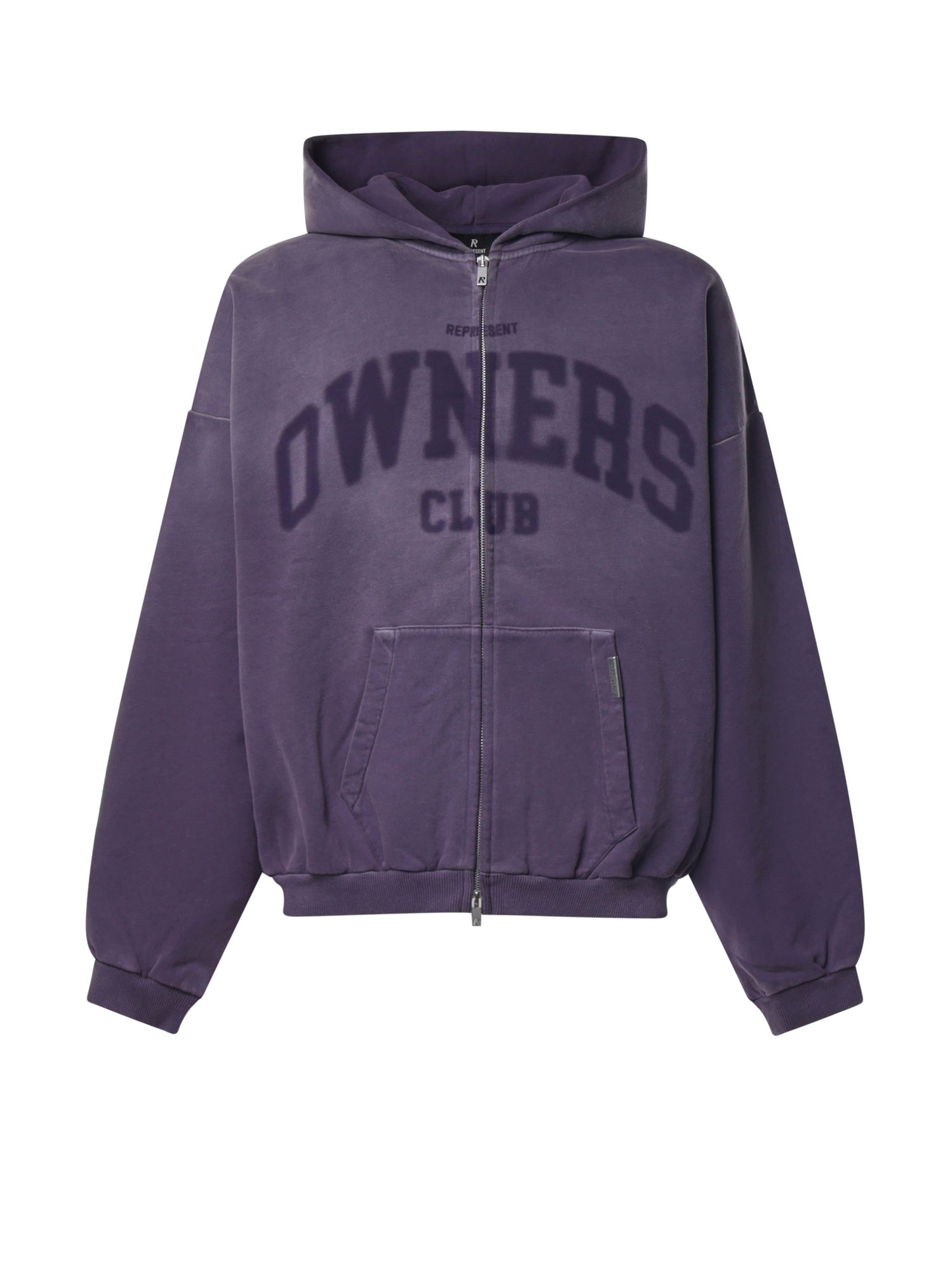 Felpa Owners con zip in cotone<BR/> OCM100071 43 REPRESENT 