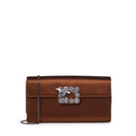Pochette Efflorescence in raso RBWAMFD0209RS0 S801 ROGER VIVIER 