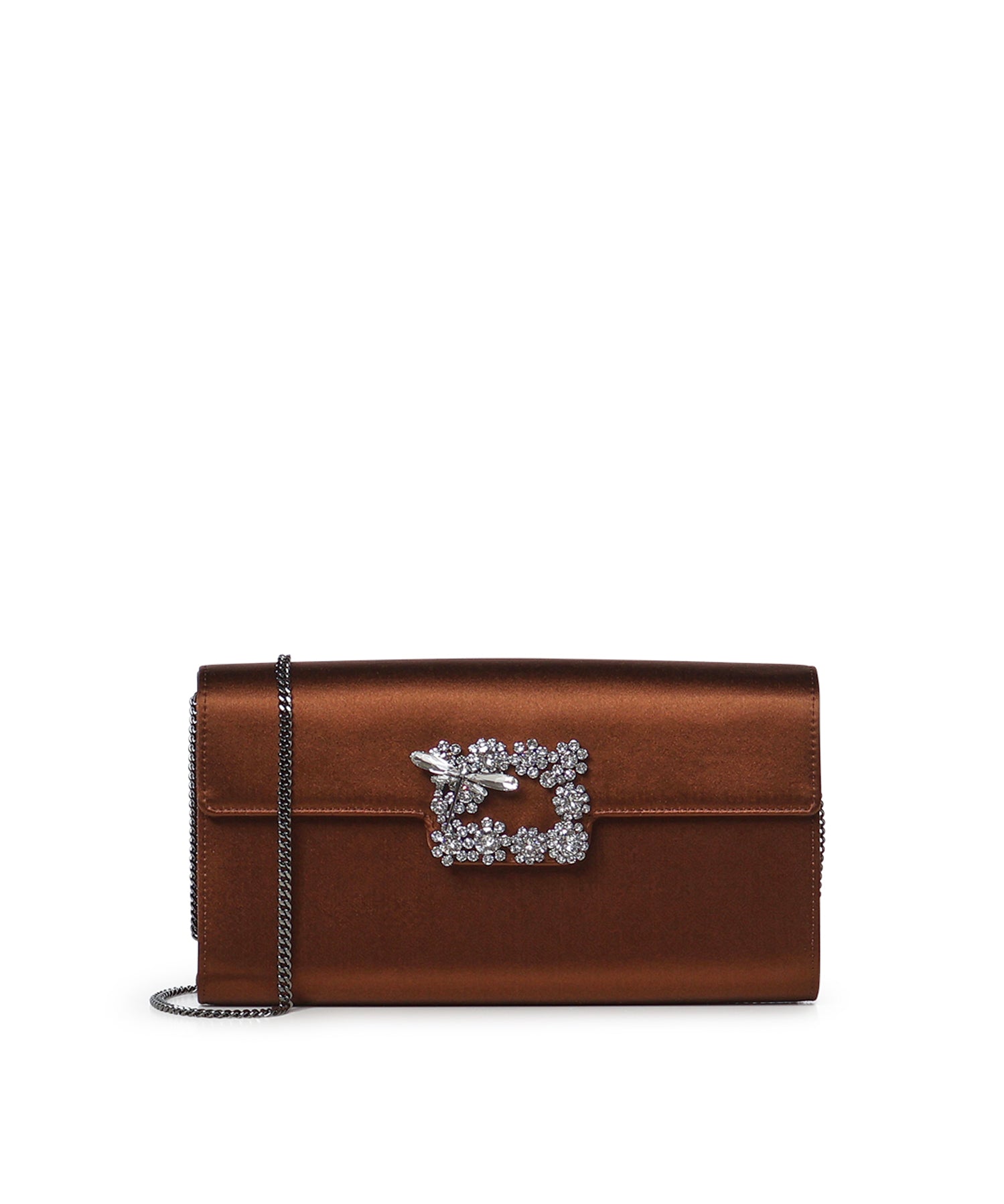 Pochette Efflorescence in raso RBWAMFD0209RS0 S801 ROGER VIVIER 