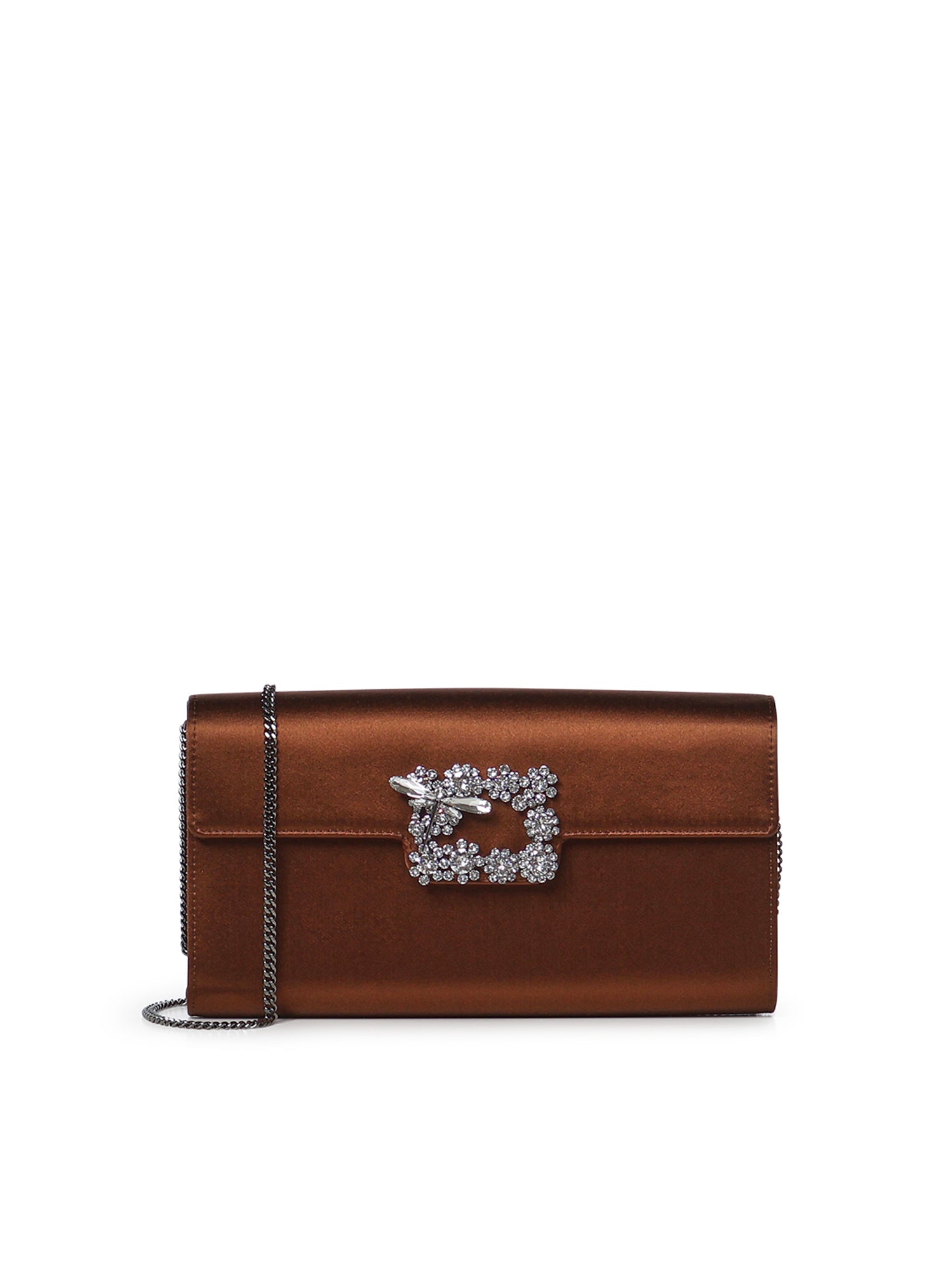 Pochette Efflorescence in raso RBWAMFD0209RS0 S801 ROGER VIVIER 