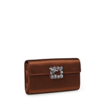 Pochette Efflorescence in raso RBWAMFD0209RS0 S801 ROGER VIVIER 