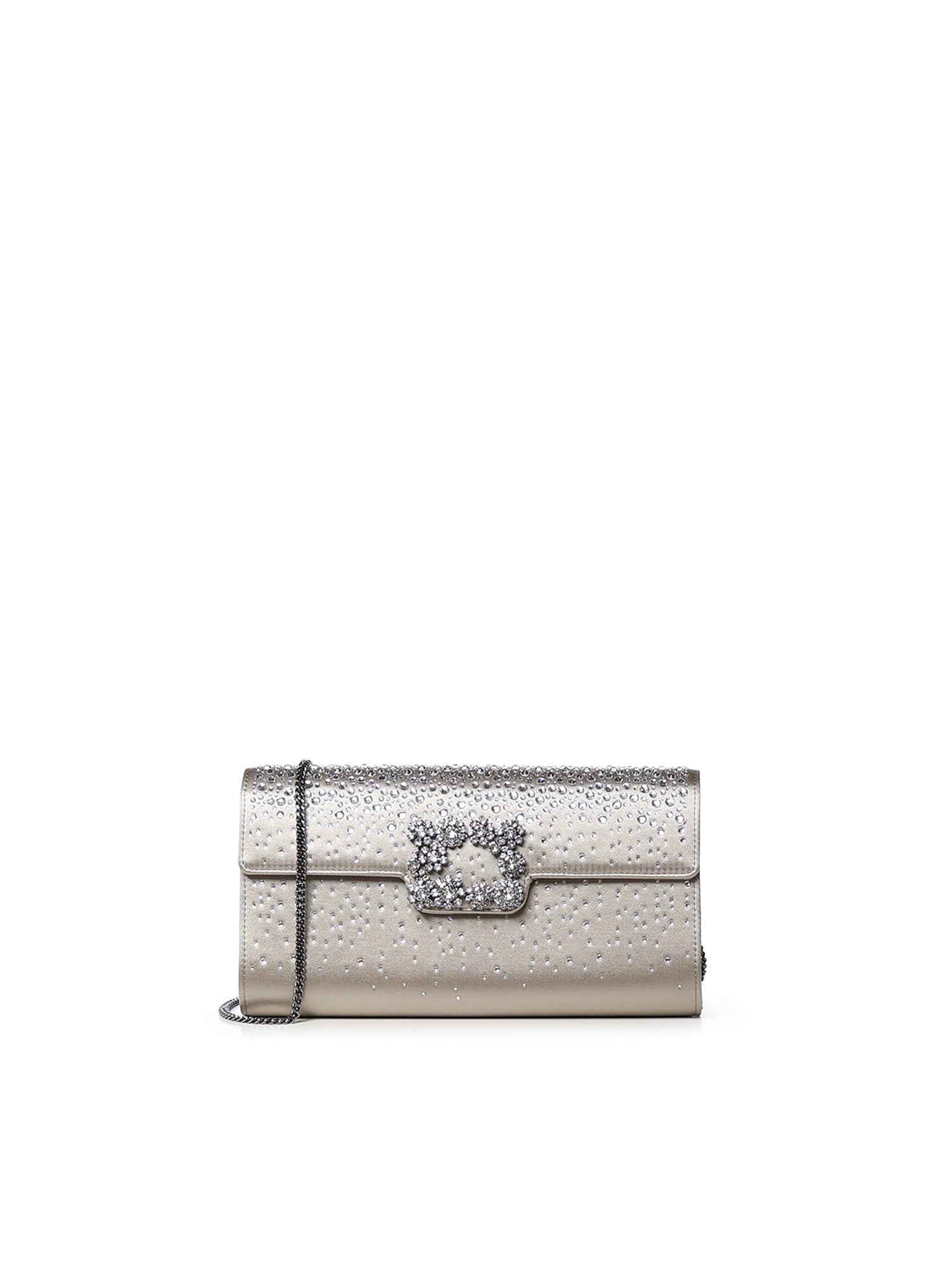 Clutch in raso con cristalli RBWAMFDY200RS0 B007 ROGER VIVIER 