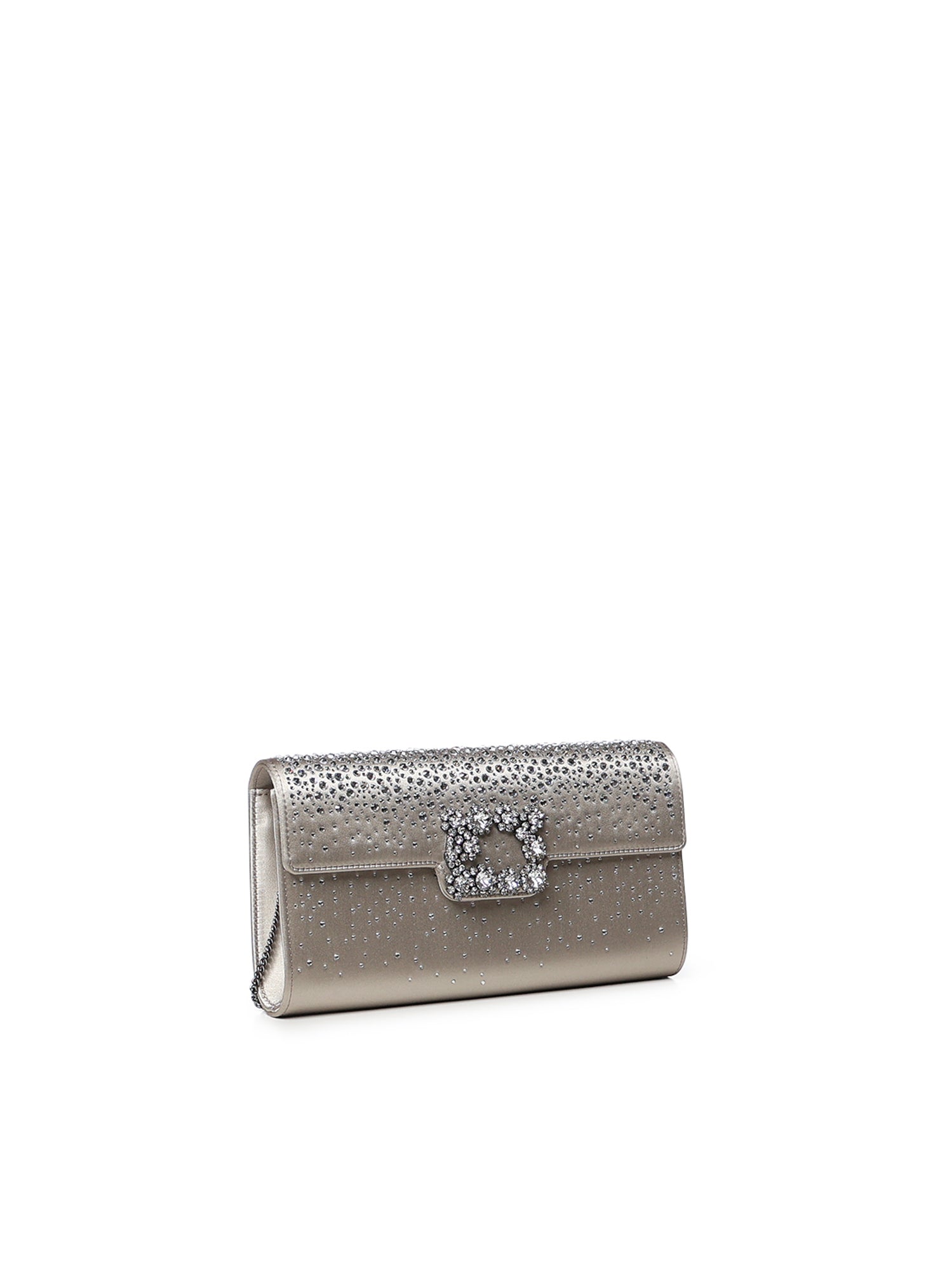 Clutch in raso con cristalli RBWAMFDY200RS0 B007 ROGER VIVIER 