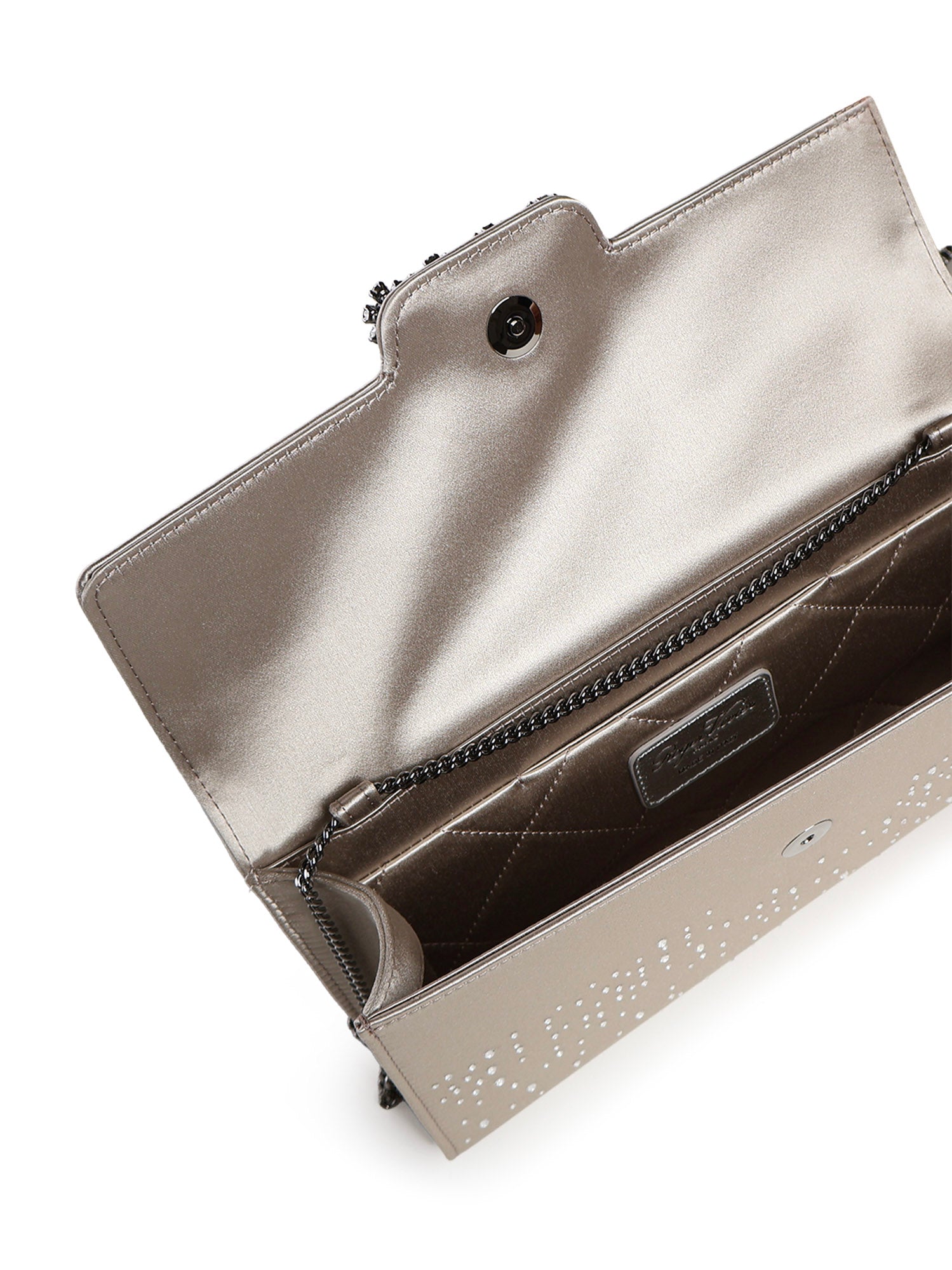 Clutch in raso con cristalli RBWAMFDY200RS0 B007 ROGER VIVIER 