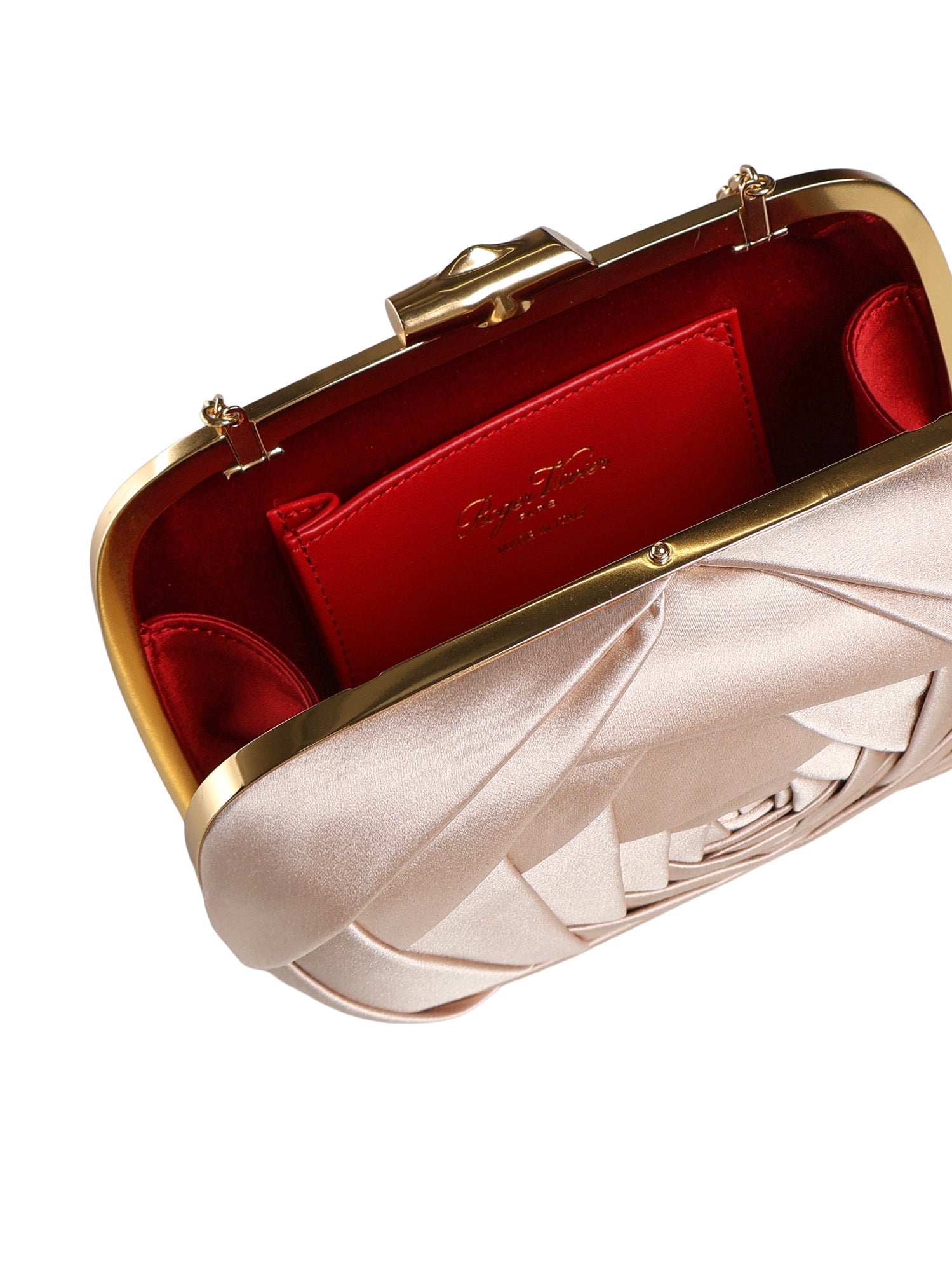 Clucth Rose Vivier in raso RBWAPBD2100RS0 M014 ROGER VIVIER 
