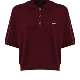 Polo in maglia con logo 114304 2734 ROTATE 