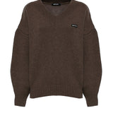 Maglione in lana con logo 115141 1078 ROTATE 