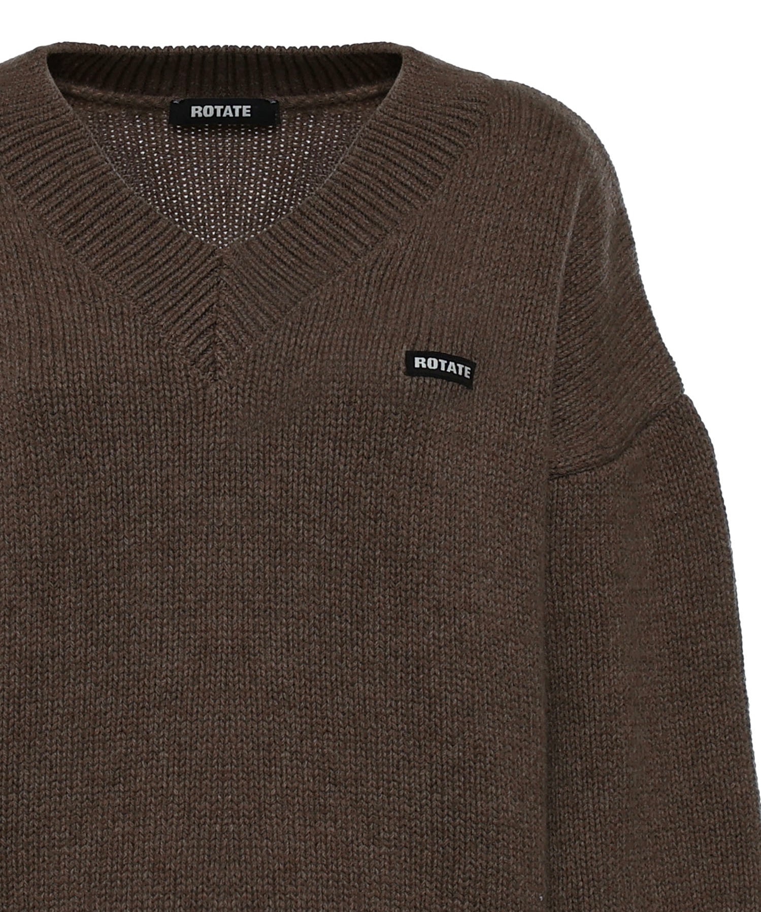 Maglione in lana con logo 115141 1078 ROTATE 