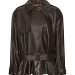 Giacca biker in pelle 115817 1667 ROTATE 