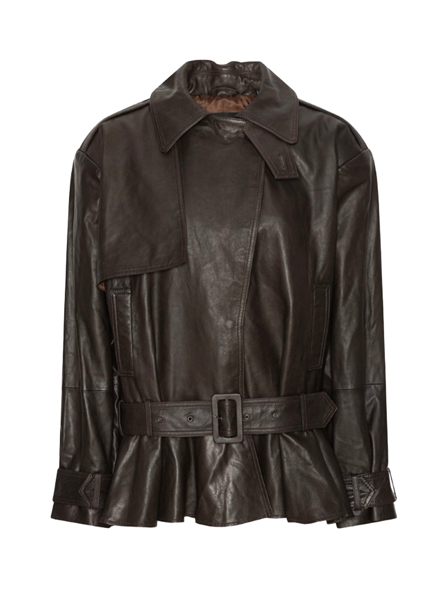 Giacca biker in pelle 115817 1667 ROTATE 