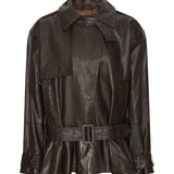 Giacca biker in pelle 115817 1667 ROTATE 