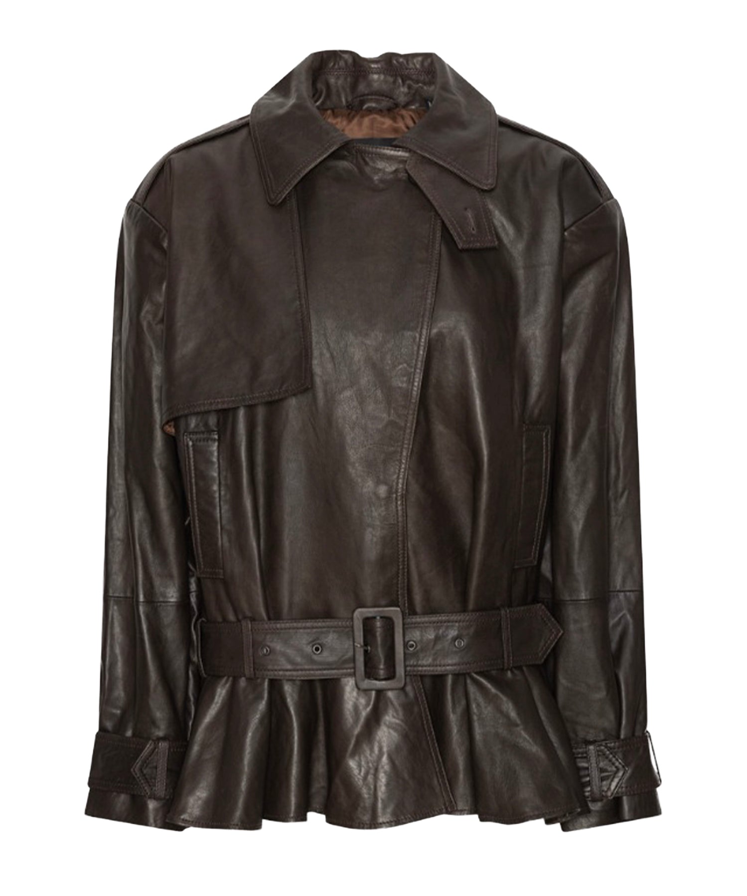 Giacca biker in pelle 115817 1667 ROTATE 