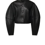 Giacca cropped in pelle 116172 100 ROTATE 