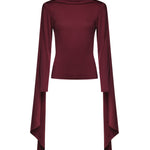 Top a manica lunga in viscosa 116175 2694 ROTATE 