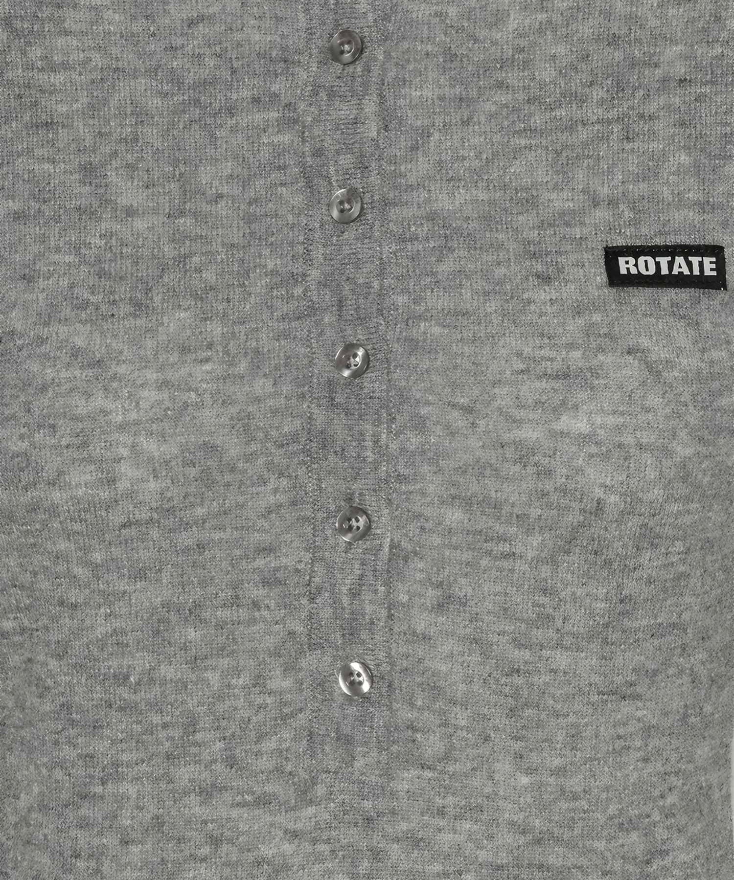 Polo in lana con logo 116181 1093 ROTATE 