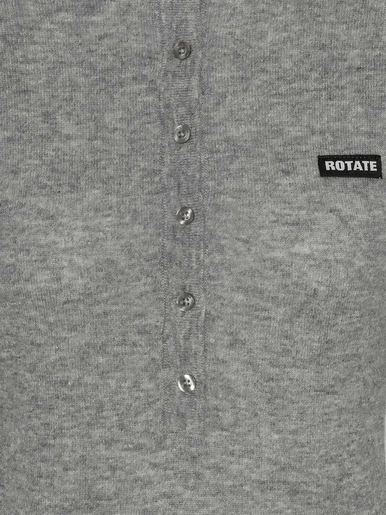 Polo in lana con logo 116181 1093 ROTATE 