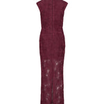 Abito lungo in mesh con stampa floreale 116273 741 ROTATE 
