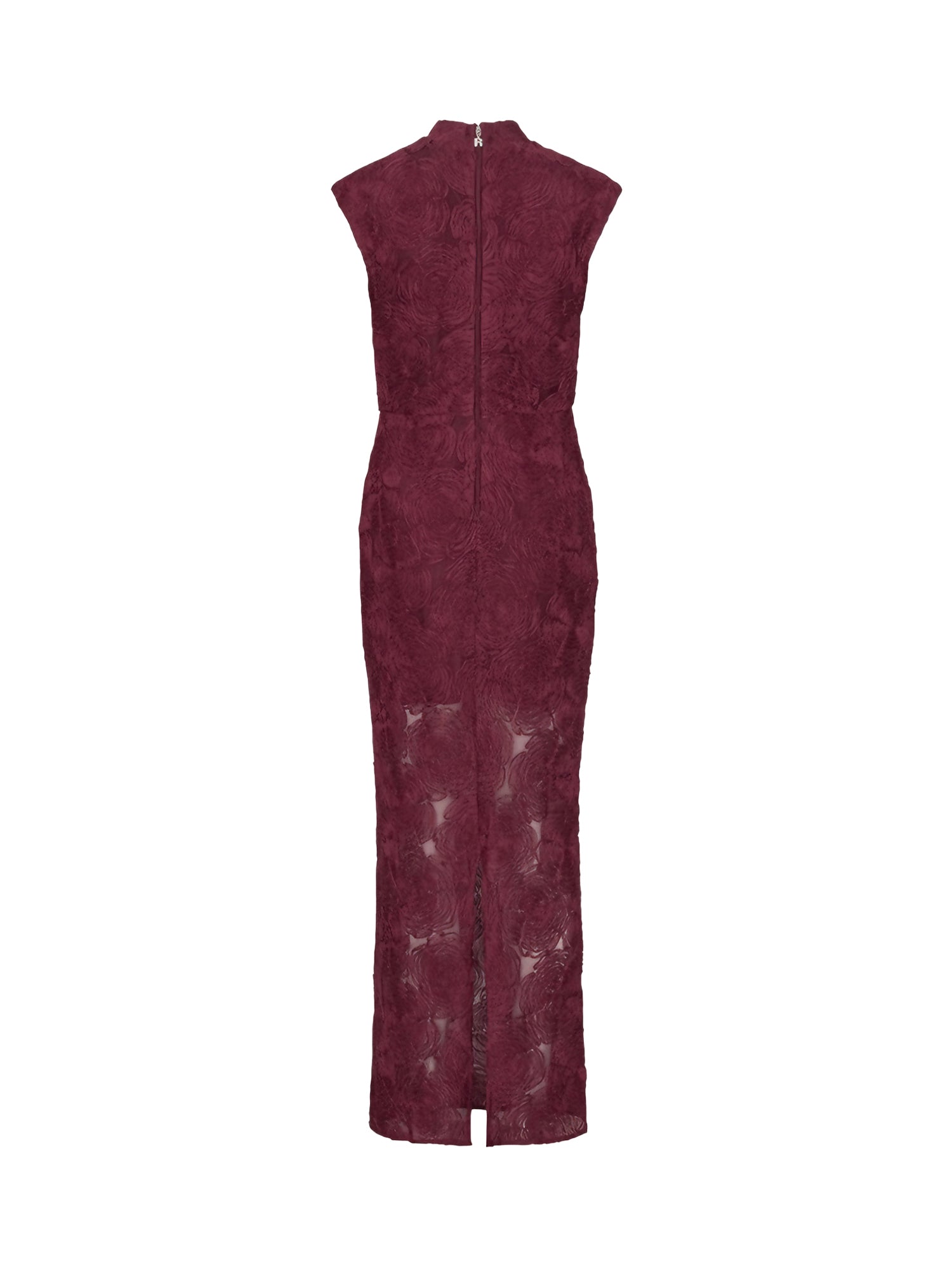Abito lungo in mesh con stampa floreale 116273 741 ROTATE 