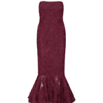 Abito midi in mesh con volant 116275 741 ROTATE 