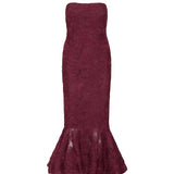 Abito midi in mesh con volant 116275 741 ROTATE 