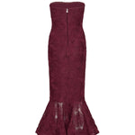 Abito midi in mesh con volant 116275 741 ROTATE 