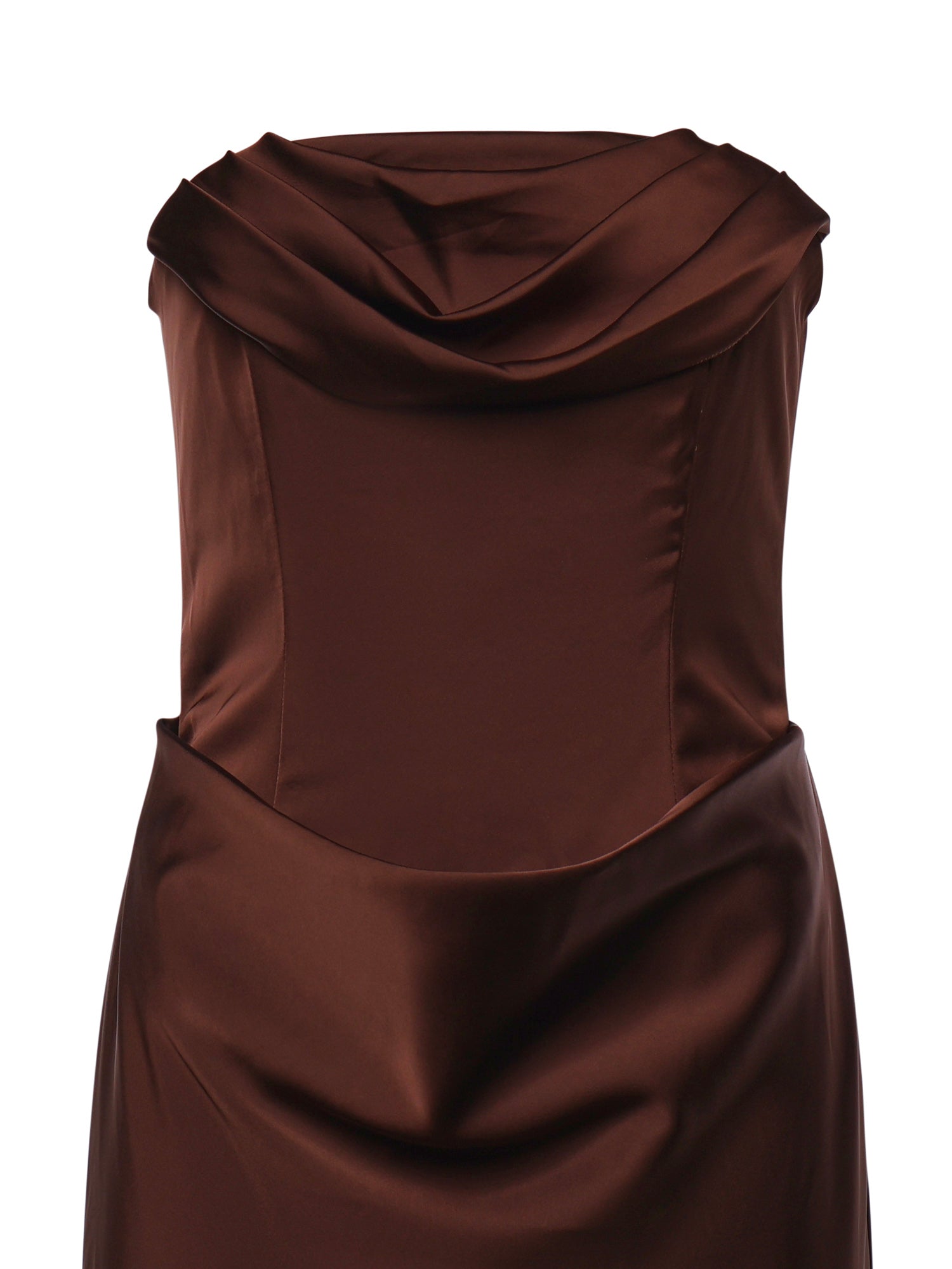 Abito bustier in raso 116336 2910 ROTATE 