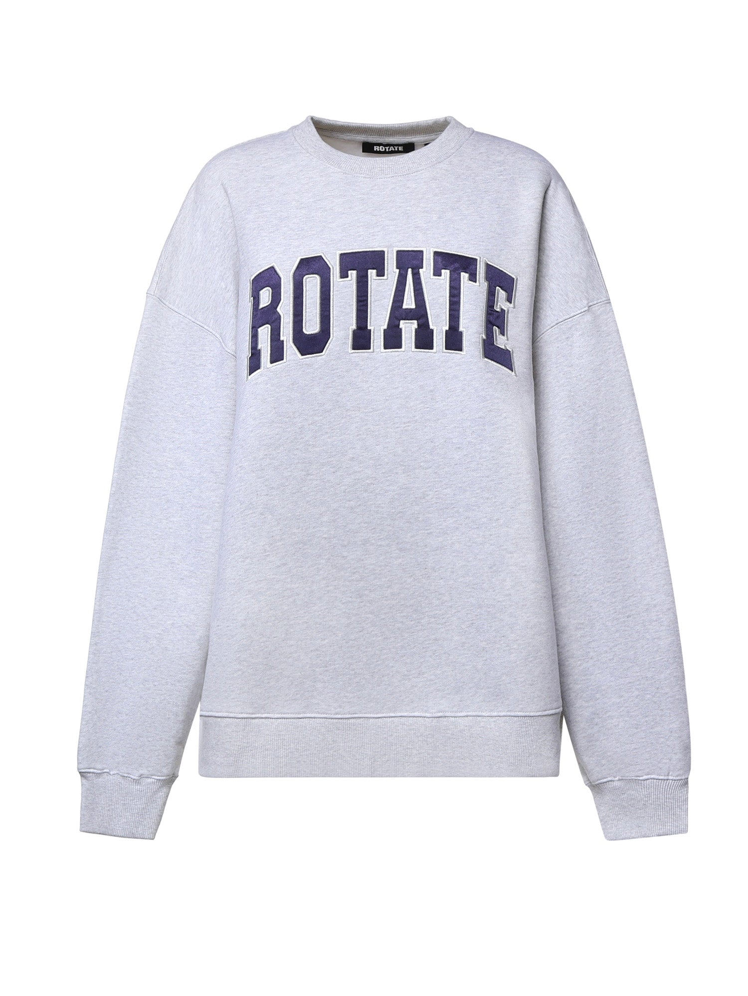 Felpa in cotone con logo 116371 1473 ROTATE 