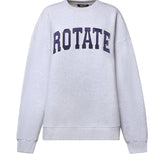 Felpa in cotone con logo 116371 1473 ROTATE 