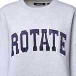 Felpa in cotone con logo 116371 1473 ROTATE 