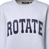Felpa in cotone con logo 116371 1473 ROTATE 