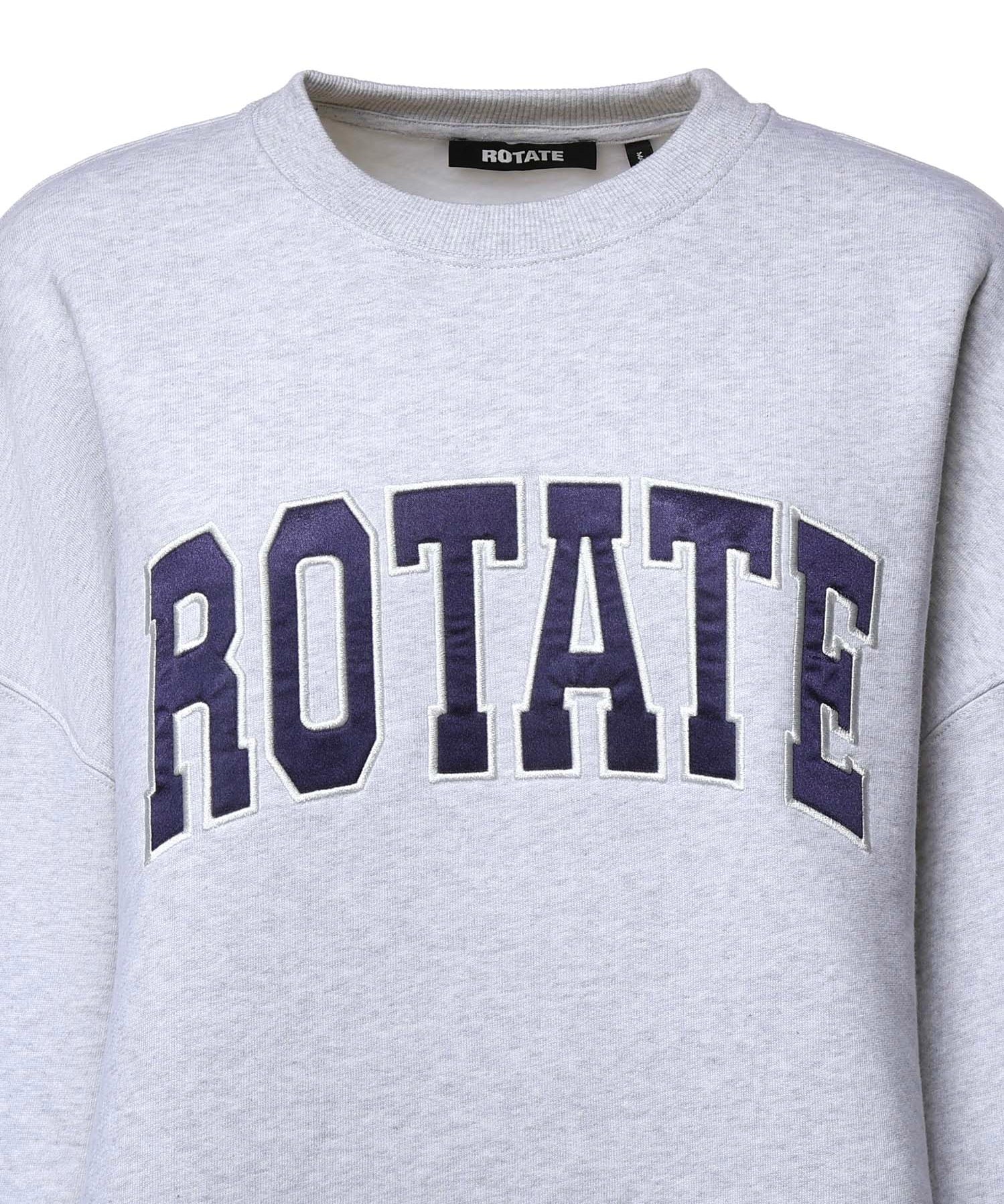 Felpa in cotone con logo 116371 1473 ROTATE 