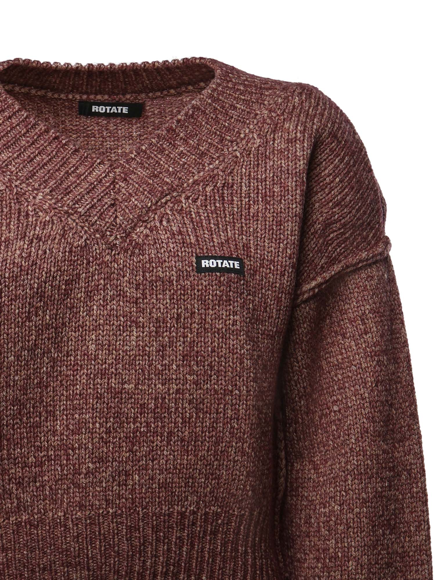 Pullover in lana con logo 116566 3113 ROTATE 