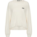 Pullover in lana e cashmere con logo 116612 857 ROTATE 