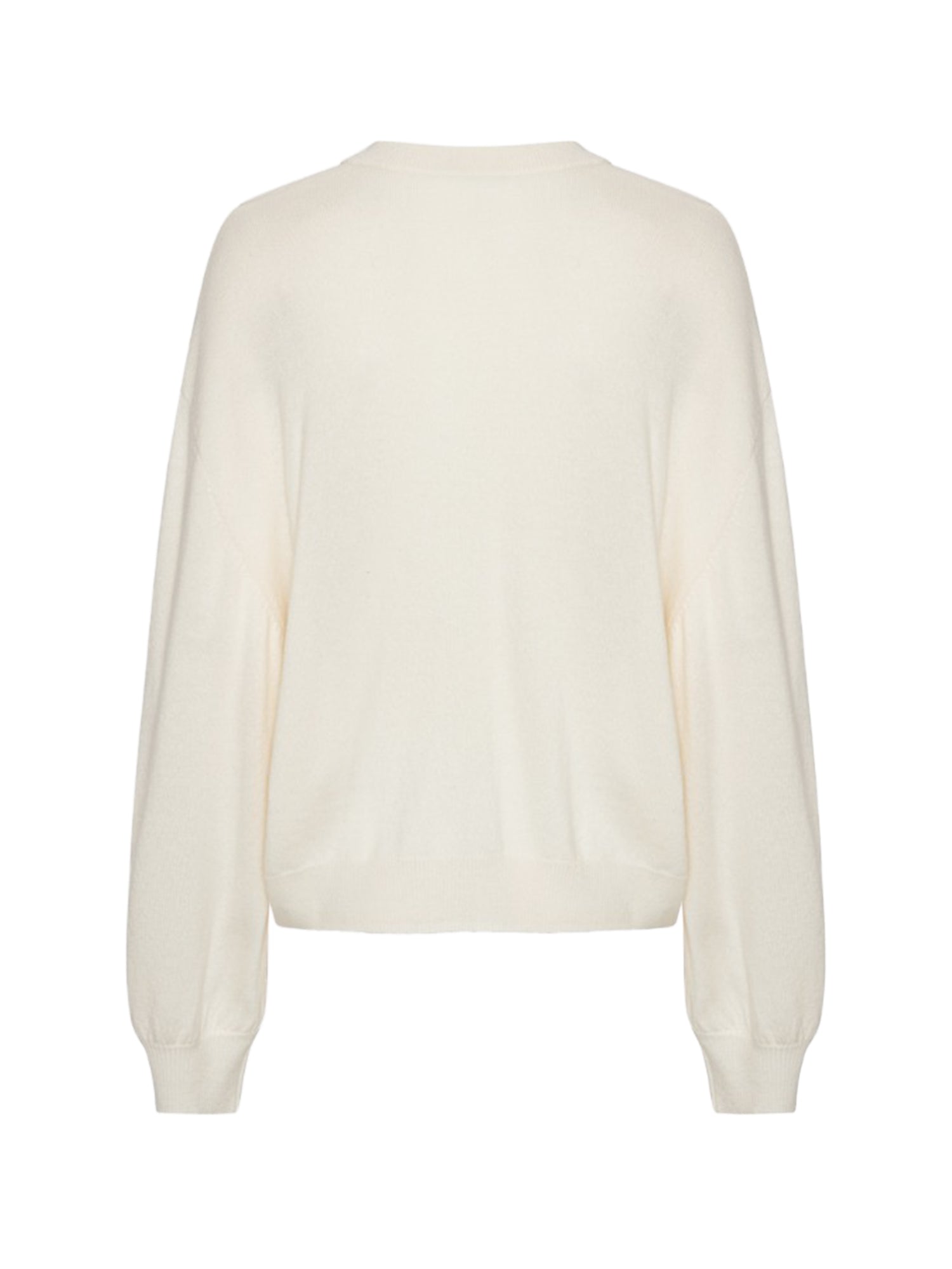 Pullover in lana e cashmere con logo 116612 857 ROTATE 